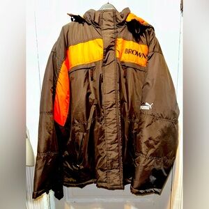 Puma brand vintage Cleveland Browns Winter Parka size 2XL
